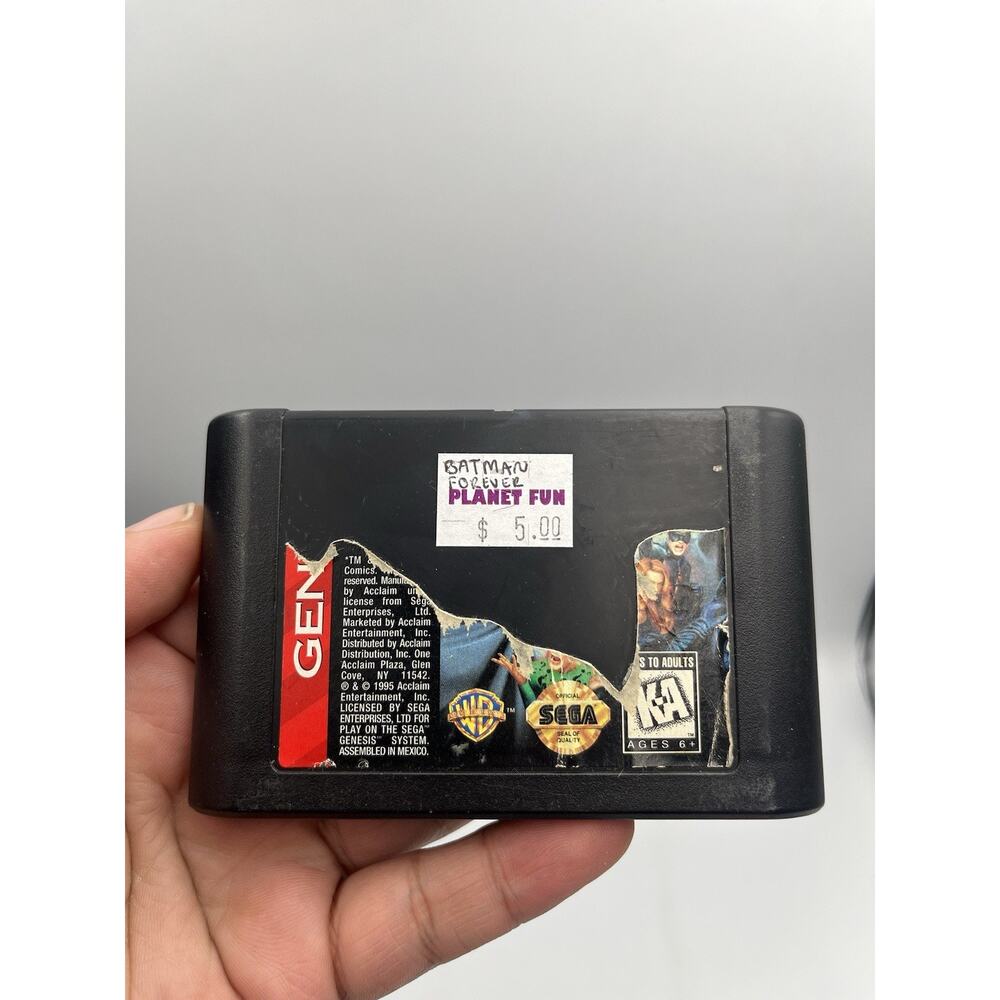 Batman Forever (Sega Genesis, 1995) Cartridge Only, Tested/Working
